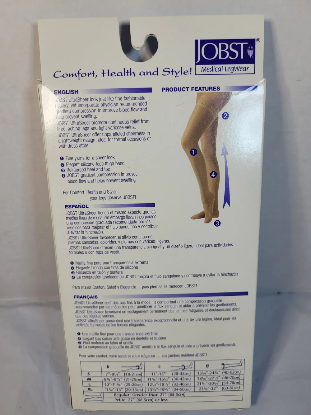 Jobst Sun Bronze Thigh High 15-20 mmHg Compression CT Size Small (Z)